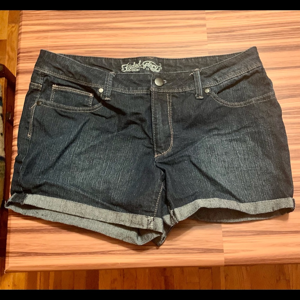 Faded Glory Denim Shorts Womens Size 12